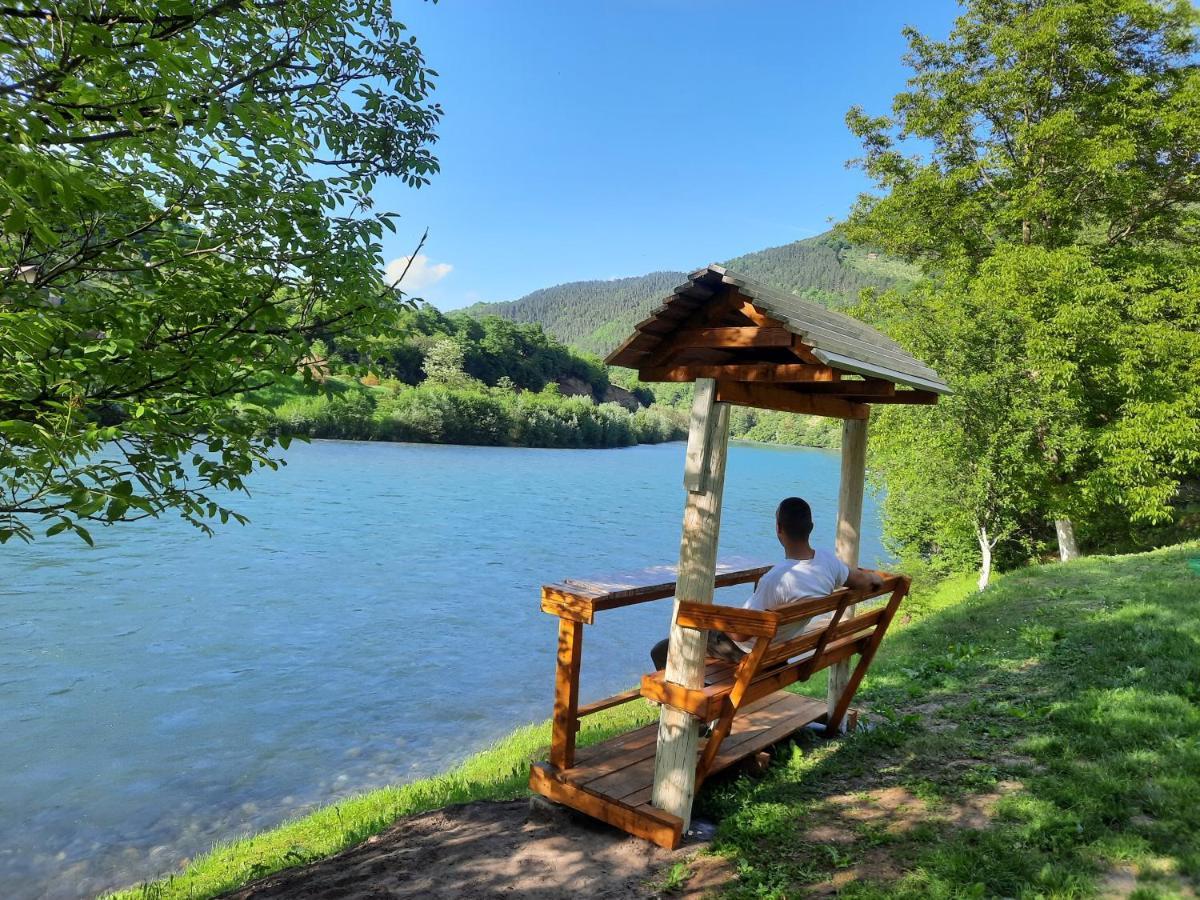 Apartmani Vila Na Drini Foca Esterno foto